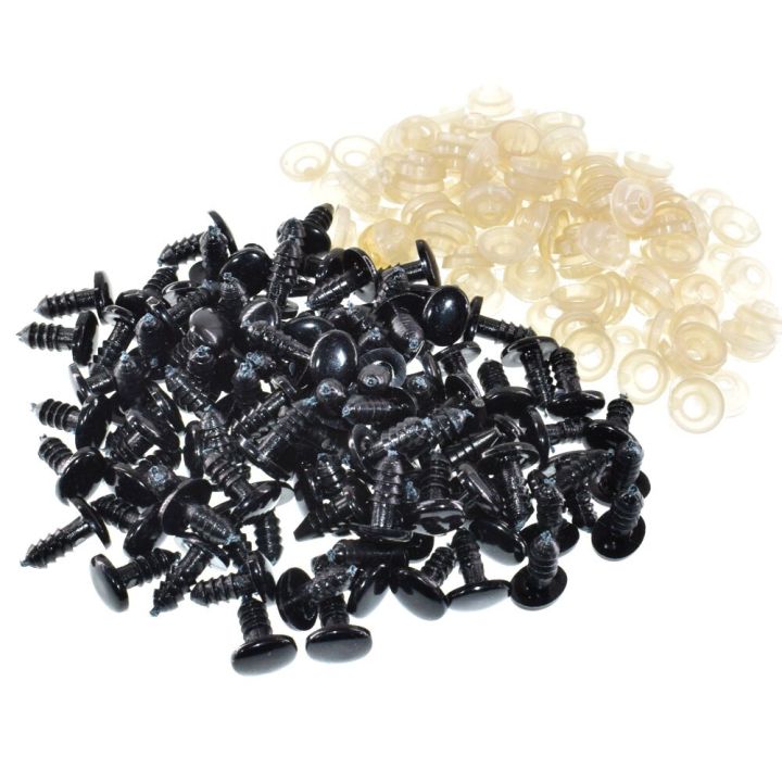 High-quality-30pcs Black Eyes/ Safety Eyes With White Washers Fit