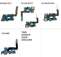 ขั้วต่อแจ็คพอร์ตชาร์จ Usb แท่นชาร์จบอร์ดเฟล็กซ์สายสำหรับซัมซุงทราบ2 N7105 I317 N7102 N719 N7100 I605 E250s T889