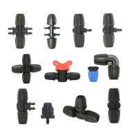 【YF】▧☜✲  3/8  To 1/4  Hose Tee Splitter Elbow End Plug Repair 8/11 1/8  4/7mm Barbed Reducing 5Pcs