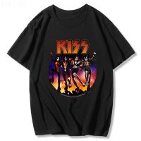 Kiss Band T Shirt Summer Top Men Harajuku O Neck Cartoon Casual Fashion Style Cotton Tees Women Casual  Couple Clothes Aesthetic| |   - AliExpress