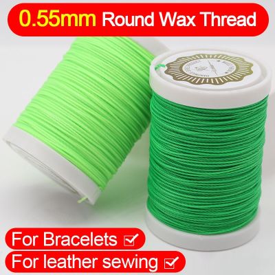 0.55mm 100m Waxed Upholstery Thread Round Sewing Thread Stitching for Jewelry Making Bracelets Cord Leather Craft DIY Handmade
