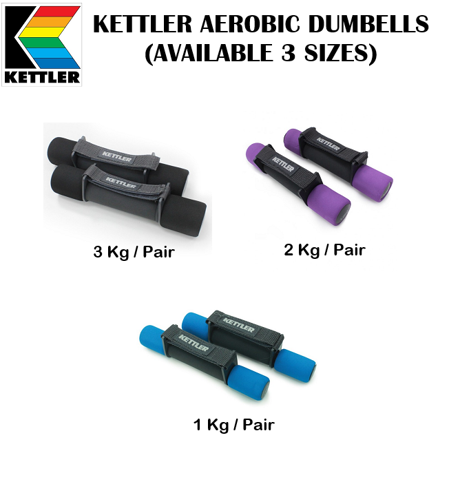 KETTLER Aerobic Dumbbell For Exercise & Fitness (Available 3 Sizes