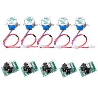 5 Set 5V 28BYJ-48 DC Gear Step Stepper Motor+ULN2003 Driver Board ULN2003 PIC MCU DIY for Arduino Driver Test Module