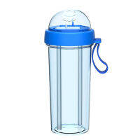 Outdoor Dual Portable Sippy One Cups Plastic Double Drinking