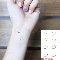 【YF】 Waterproof Temporary Tattoo Sticker Smiley Cross Snake Small Pattern Flash Fake Tatto Neck Wrist Arm Finger for Women Men