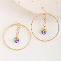 [COD] Cross-border and fashion creative funny pencil head earrings cute heart soft pottery for women