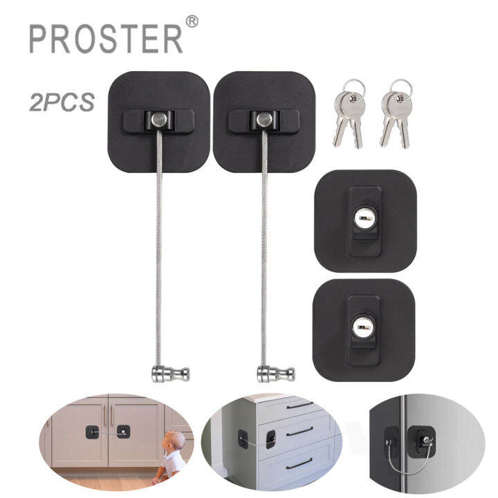 Proster 2PCS Safety Home Child Mini Fridge Door Lock Refrigerator