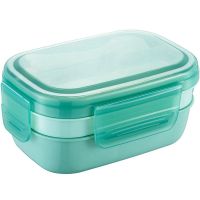 Lunch Box 3 Layers All-In-One Bento Box With Utensil Set Leak-Proof Bento Box For Dining Out Work Picnic