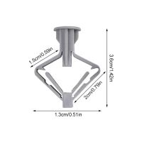 【CW】 100pcs Expansion Drywall With Screws Drilling Wall Pierced Plastic Gypsum Board