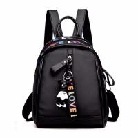 FASHION กระเป๋าเป้สะพายหลัง กระเป๋าสะพายหลังผู้หญิง backpack women (black)