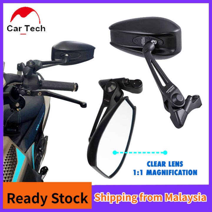 8mm 10mm Threaded Bolts Universal Motorcycle Side Mirrors Anti Glare