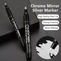 【CW】0.7/1/3mm Electroplating Chrome Mirror Marker Silver Liquid Hand-repair Chrome-plated Metal Waterproof Pen Craftwork Paint Pen