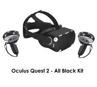 Quest 2 Accessories — Black Kit Cover and Head Strap