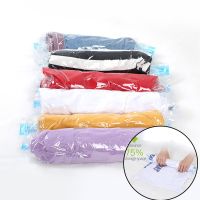 Clothes Compression Storage Bags Hand Rolling Clothing Vacuum Bag for Luggage Packing Sacks Travel Space Saver Bags Seal Bags