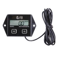 Digital Display Tachometer Gauge Inductive Car Stroke Engine LCD Display for Car Motor Boat