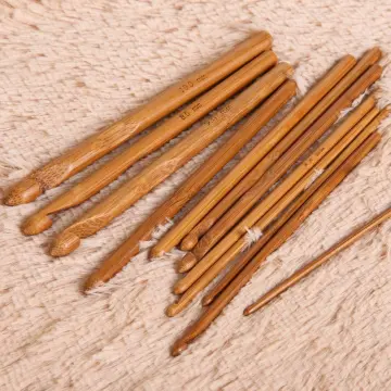 3pcs 0.75mm Dreadlock Crochet Needle Hook Bamboo Handle Hooks Tools Making