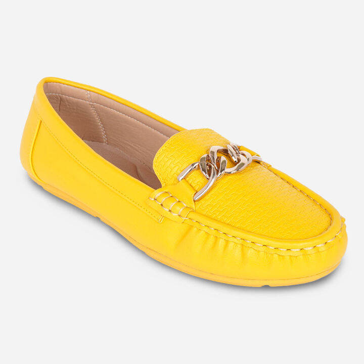 Parisian Comfy Women's Farah Loafers in Mustard Lazada PH