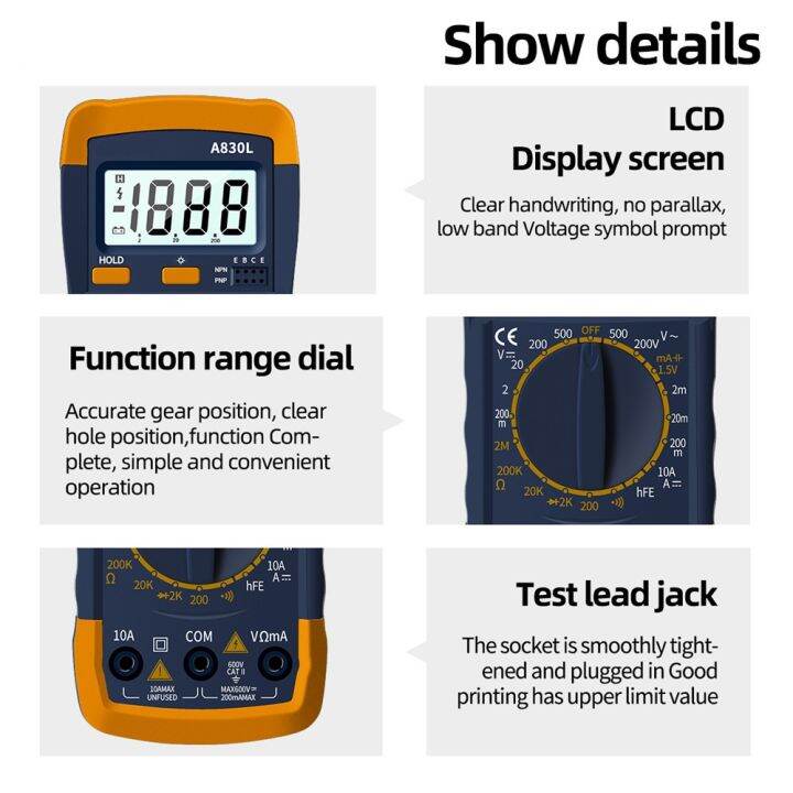 a830l-lcd-digital-multimeter-ac-dc-voltage-diode-freguency-multitester-current-tester-luminous-display-with-buzzer-function