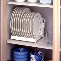 【hot】 Dish Plate Drying Rack Organizer Drainer Plastic Storage Holder Washing Sink frame