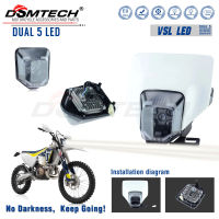 DS รถจักรยานยนต์ LED ไฟหน้าไฟหน้า Supermoto Fairing สำหรับ Husqvarna Husky ใหม่ TE TE Enduro VSL 5 LED ไฟหน้า