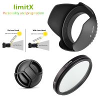 3 In 1 Kit UV Filter  Hood Cap For Sony H400 HX350 HX300 Digital Camera