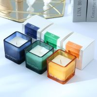 Valentine 39;s Day Scented Candles Smokeless Soybean Candle Jars Glass Wax Wedding Party Candles Black Birthday Candle m