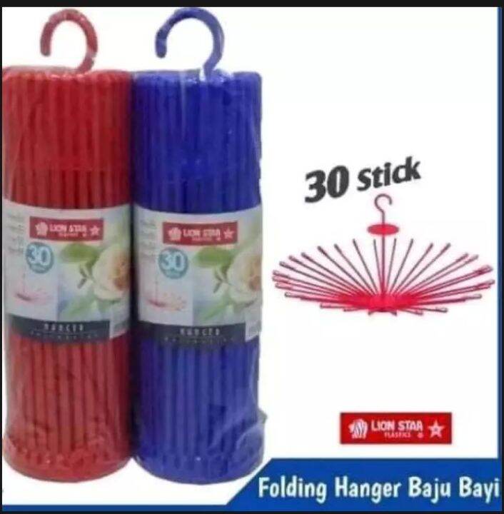 Jemuran Folding Hanger LION STAR 30 stick Lazada Indonesia
