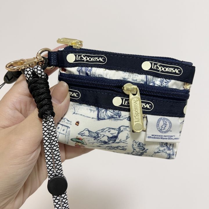 lishibao-กระเป๋ามินิการ์ด-กระเป๋าใส่กุญแจ-กระเป๋าตะขอ-กระเป๋ากันน้ำ-ลายการ์ตูนน่ารัก-กระเป๋าเปลี่ยนหูฟัง-ขนาดเล็ก-7105-พร้อมสายคล้อง