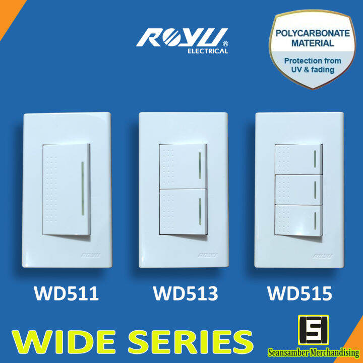 ROYU Wide Series 1-Way Switch with Reflector Set | Lazada PH