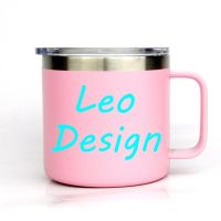 【▼Hot Sales▼】 zhangliang ถ้วย Mug Baja Tahan Karat สองด้านกระบอกน้ำรถดีไซน์รูป Leo 14ถ้วยกาแฟออนซ์