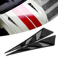 1 Pair Car Exterior Decoration Car Hood Stickers Black Universal Auto Side Air Intake Flow Vent Cover Decorative Car-styling Hood Scoops  Vents