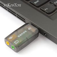 (Hulux electron) อะแดปเตอร์เสียง USB 2.0การ์ดเสียงอะแดปเตอร์แปลงภายนอกพร้อมไมโครโฟนชุดหูฟัง3.5มม. สำหรับไมโครโฟนสำหรับคอมพิวเตอร์โน้ตบุ๊คพีซี