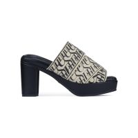 SHU PALETTE SOFT 3.5" SIGNET ON CANVAS HEELS - BLACK