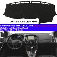 TAIJS Car Dashboard Cover Dash Mat For Ford Focus 3 MK3 2012 2013 2014 2015 2016 2017 2018 Dashmat Pad Anti-Slip Carpet Anti-UV