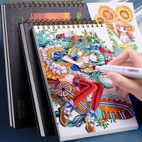 8K/16K/A4 Marker Sketchbook For Drawing Painting Graffiti Soft Cover Paper Sketchbook Notepad Notebook Office School Supplies Note Books Pads