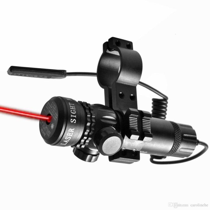 เลเซอร์ติดปืนยาวของแท้-laser-scope-ปรับใน-สีแดง-ขายกล้องติดปืนยาว-red-dot-laser-sight-scope-hunting-rifle-amp-rail-mount-amp-box-set