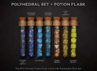 Potion Flask with Dice Set of 7 | ลูกเต๋า Dice For DnD D&amp;D MTG RPG TRPG เกมกระดาน บอร์ดเกม Game ไพ่ทาโรต์ Magic เมจิก