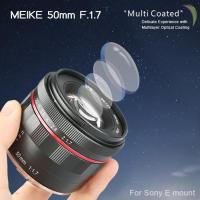 Meike MK 50mm f1.7 Manual Lens for Sony A6500 A5100 NEX7 Full Frame รับประกัน 1 ปี