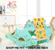 Cầu trượt bập bênh 3in1 cho bé