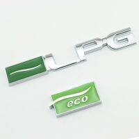 1X Green Silver Quality Metal Chrome LPG ECO Car Styling Refitting Emblem 3D Sticker Enviromental Protection For Chevrolet Cruze