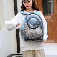 กระเป๋าเป้สะพายหลังสำหรับสัตว์เลี้ยงกระเป๋าแมว Go Out Portable Space Capsule Pet Backpack Transparent Large-Capacity Breathable Cat And Dog Bag Backpack