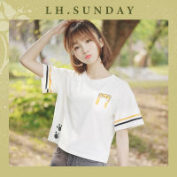 LH.Sunday ? เสื้อยืดสีพื้นสกรีนลายเจ้าเหมียวสุดน่ารัก? วัสดุคุณภาพดี  มีเสน่ห์เฉพาะ เรียบง่าย   ผ้าคอตตอน ❣    ⛱