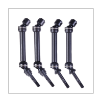 4 PCS Metal Drive Shafts Front and Rear Drive Shafts Black Drive Shaft for Traxxas 1/10Slash 4X4 SLA017 SLA018 Remote Control Racing Accessories