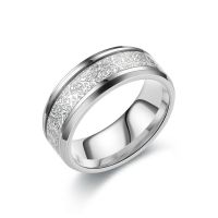 --ckjz230713▧﹍☫ Titanium steel rime grain ring men tide female niche design confusion branches graduation gift not rub off a couple ring