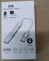 อะลูมินัมอัลลอยฮับ Type-C 4-ฮับตัวแยกพอร์ต1พ่วง4 1พ่วง3แท่นวางมือถือ Usb3.0จากโรงงาน