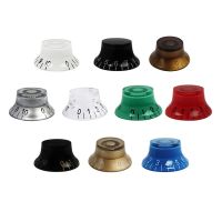 FLEOR 4Pcs กีตาร์ควบคุมความเร็ว Volume Tone Knobs Top Hat Bell สำหรับ LP SG กีตาร์ไฟฟ้า10สีสำหรับเลือก