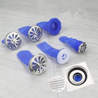 Deodorization Silicone Sink Strainer Kitchen Bathroom Floor Drain Seal Set Round Channel Drain Anti-odor Backflow Insect Control  by Hs2023