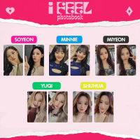 (G)I-DLE ฉันรู้สึก Apple ดนตรีเป็น2.0 3.0โฟโต้การ์ดคลื่นเสียง Kpop Miyeon Yuqi Shuhua Soyeon CARD 5ชุดต่อชุด