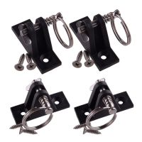 4Pcs Deck Hinge Bimini Top Mount Fitting Parts Black For Marine Boat Kayak Canoe Fishing Dinghy Raft Accessories