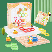 Bee เกมผึ้งไม้ของเล่นเขย่าแล้วมีเสียงของเล่นสำหรับพ่อแม่และลูก Interactive Assembly Creative Toy Board Education